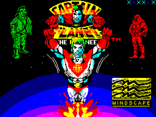 Captain Planet and the Planeteers title screen for ZX Spectrum